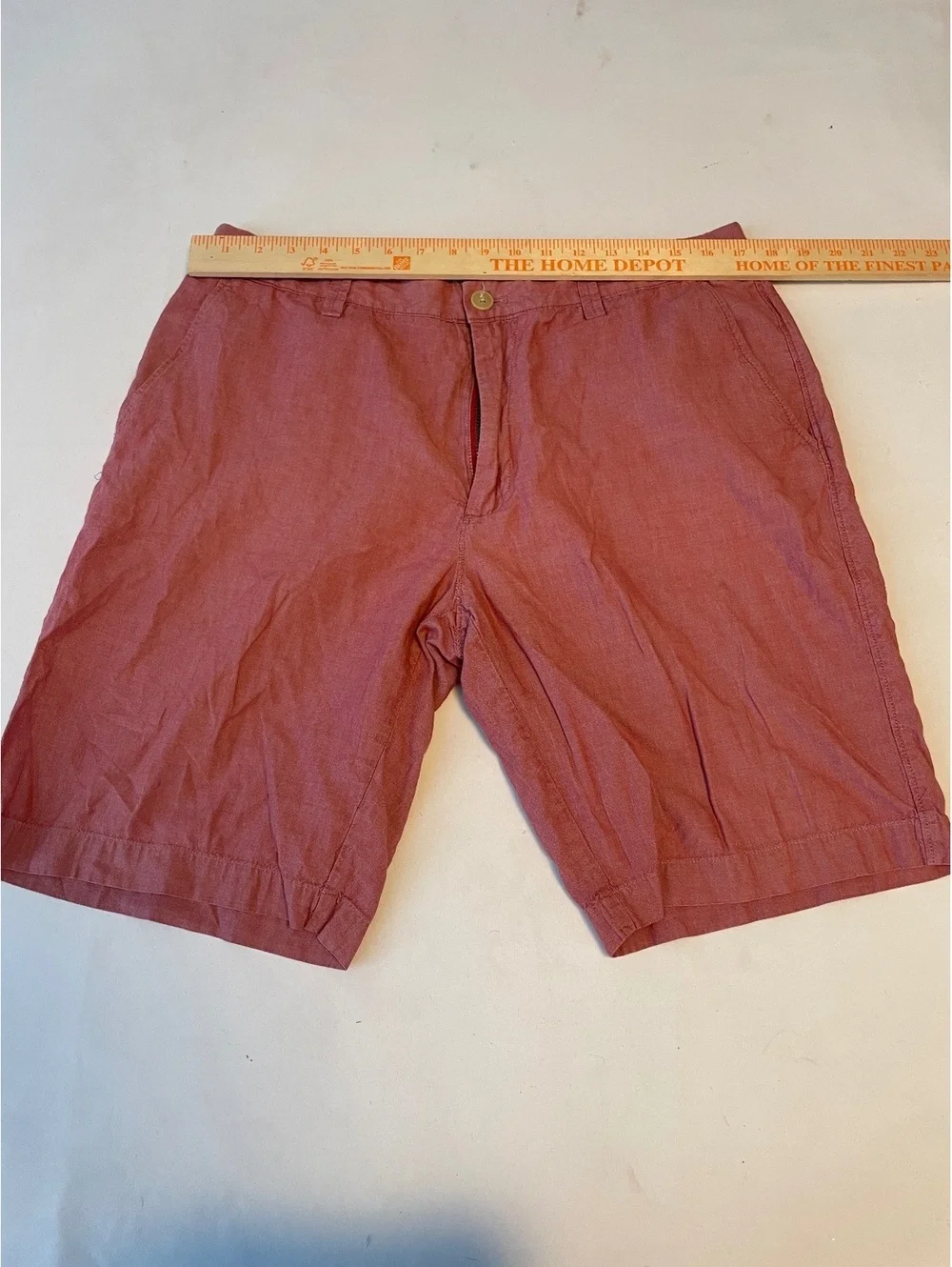 J.Crew Men's Red Cotton Chino Shorts Size 38